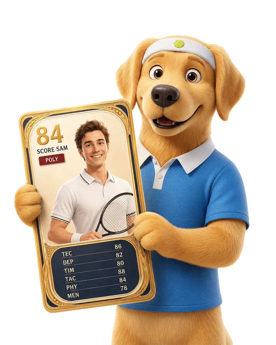 Sam analyse ta vidéo de tennis et génère ta carte de joueur